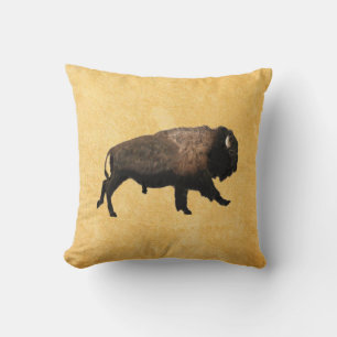 Bison Throw Pillow Kissen