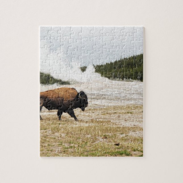 Bison und altes zuverlässiges puzzle (Vertikal)