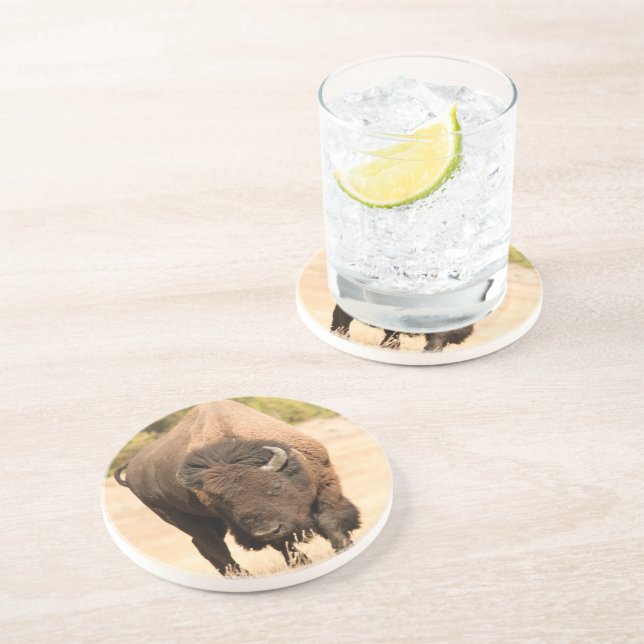 Bison Untersetzer (Seite)