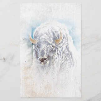 Bison Vignette Native American Stationery Briefpapier