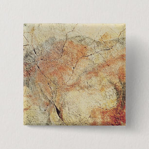 Bison, von den Höhlen bei Altamira, c.15000 BC Button