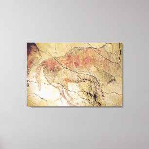Bison von den Höhlen bei Altamira, c.15000 BC Leinwanddruck