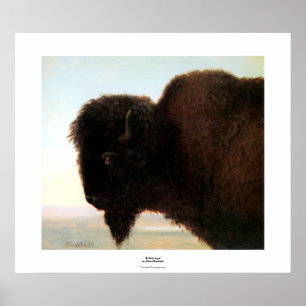 Bisonmalerei Büffelhauptkunst Alberts Bierstadt Poster