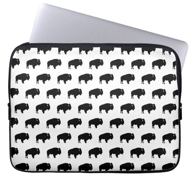 Bisonmuster Laptopschutzhülle (Vorderseite)