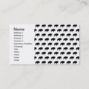 Bisonmuster Visitenkarte