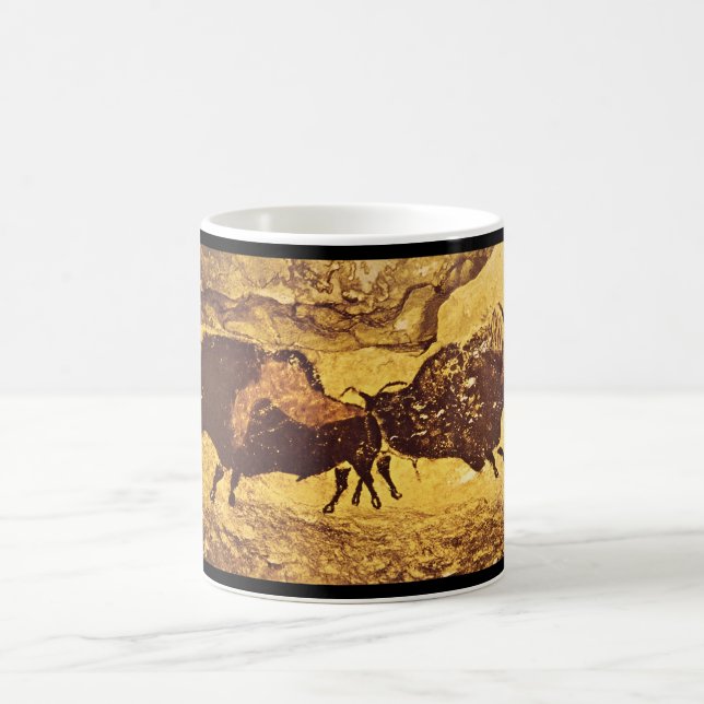 Bisons', Lascaux, Dordogne_Art des Altertums Tasse (Mittel)