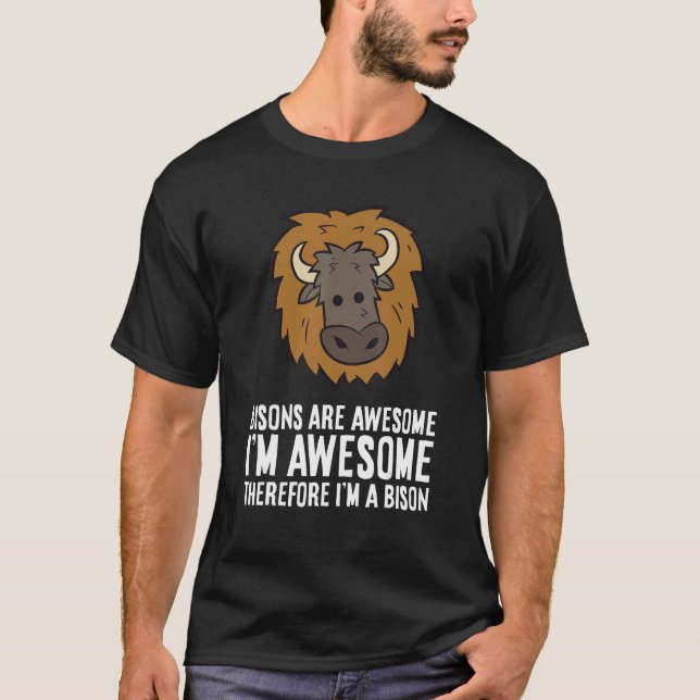 Bisons sind Phantastisch, ich bin Phantastisch, de T-Shirt (Vorderseite)