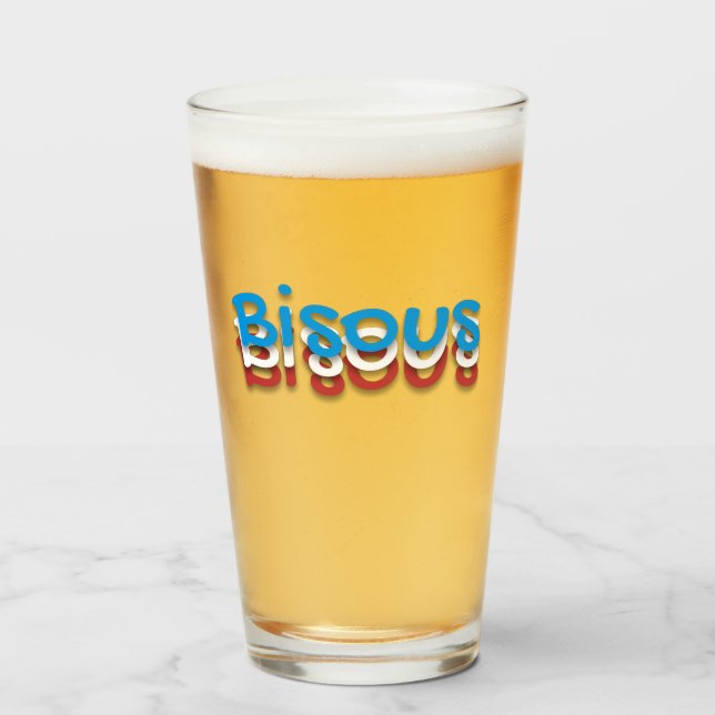 Bisous (Küsse) Glas (Vorne (Gefüllt))