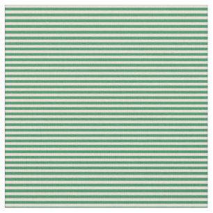 Bisque and Sea Green Linde Muster Stoff