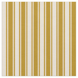 Bisque & Dark Goldenrod Streifen Muster Stoff