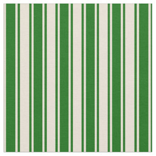 Bisque & Dark Green Colos Muster Stoff