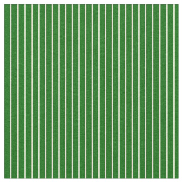 Bisque & Dark Green Colos Muster Stoff (Nahaufnahme)