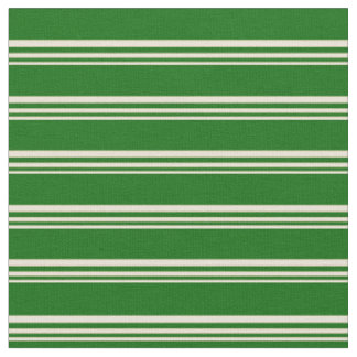 Bisque & Dark Green Pattern Stoff