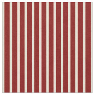 Bisque & Maroon-Muster für Linien/Streifen Stoff