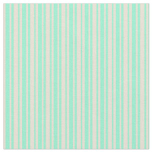 Bisque und Aquamarine Farbige Streifen Stoff