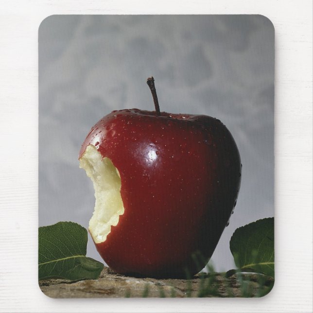 Biss aus Apfel! Mousepad (Vorne)