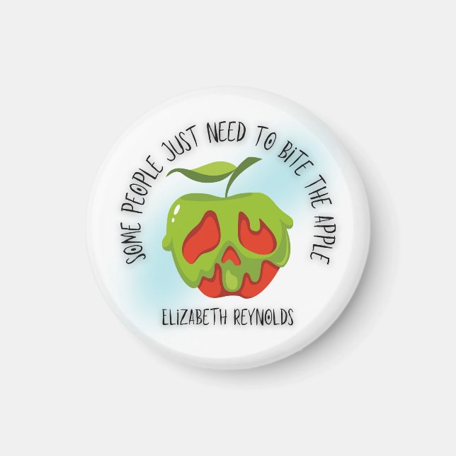 Biss in das Apfel-Shirt Magnet (Vorne)
