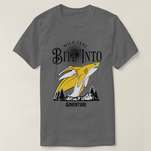 Biss in die wilde Zone Adventurous 1 T-Shirt (Design vorne)
