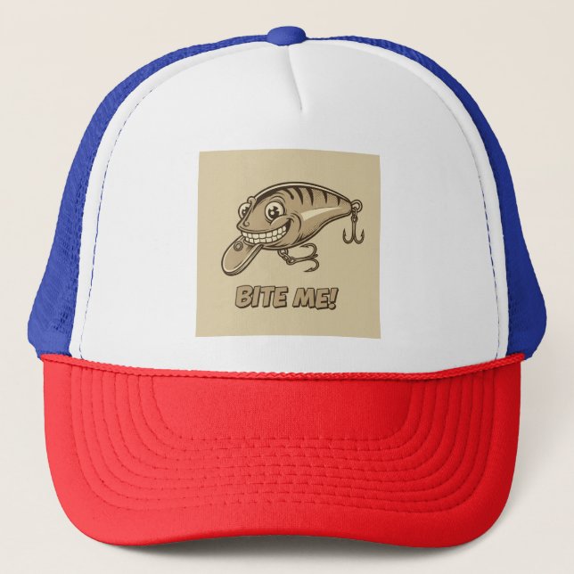 Biss mich! Lure Trucker Hat Truckerkappe (Vorderseite)