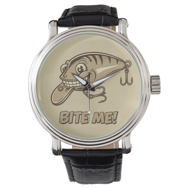 Biss mich! Lure Watch Armbanduhr (Vorderseite)