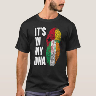 Bissau Guinean und Irish Mix DNA Flag Heritage T-Shirt
