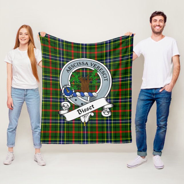 Bisset Muster Clan Abzeichen Tartan Kariert Fleecedecke (Beispiel)