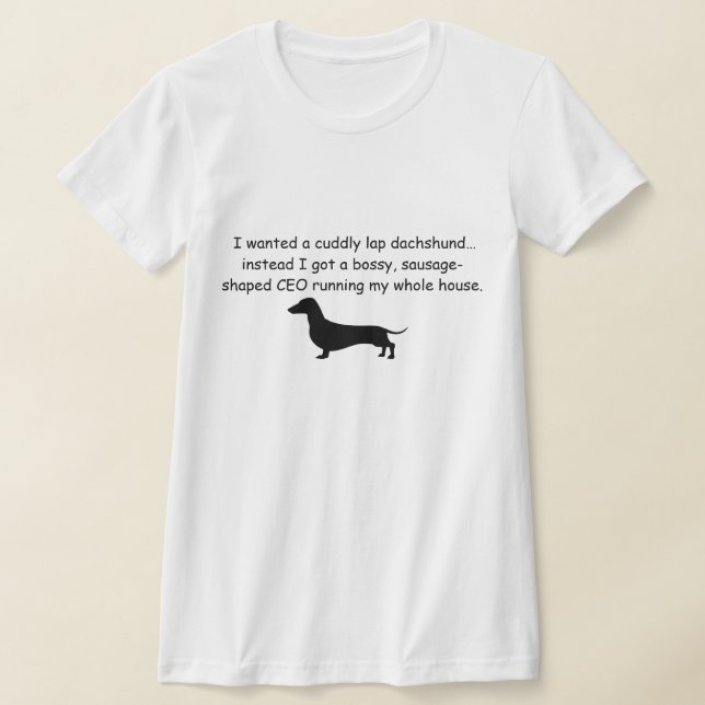Bissiger Dachshund-Shirt  T-Shirt (Ablage )