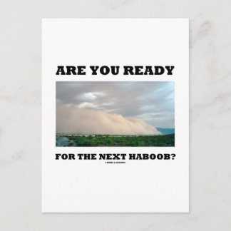 Bist du bereit für den nächsten Haboob? (Stausturm Postkarte