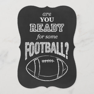 Bist du bereit für einen Fußball? Einladung