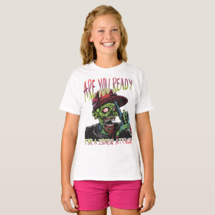 Bist du bereit   Lustiges Zombie-Angriff-Shirt für T-Shirt