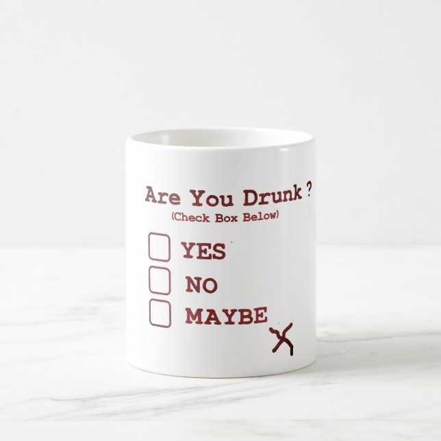 Bist du Betrunken? Tasse - Funny Day Drink Coffee  (Mittel)