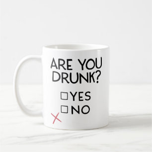 Bist du betrunken Tasse, lustige Kaffeetasse, Gesc Kaffeetasse