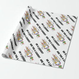 Bist du ein Führer? Oder eine Verzögerung? Geek DN Geschenkpapier