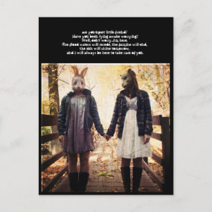 Bist du ein verärgerter kleiner Freund? Postkarte