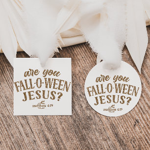 Bist du FALL-O-WEEN Jesus? Christlich Halloween Geschenkanhänger