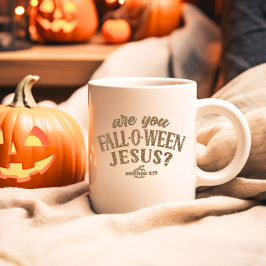 Bist du FALL-O-WEEN Jesus? Christlich Halloween Kaffeetasse