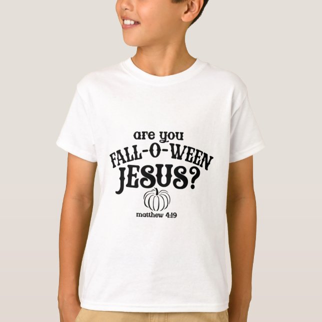Bist du glücklich Jesus Shirt Christlichen Fall Da (Vorderseite)