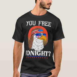 Bist du heute Abend frei 4. Juli Retro-amerikanisc T-Shirt