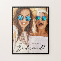Bist du meine Bridesmaid? Trendy Script Foto