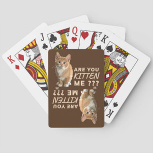 "BIST DU MICH KURZ?" niedliche Katzenjammer Spielkarten
