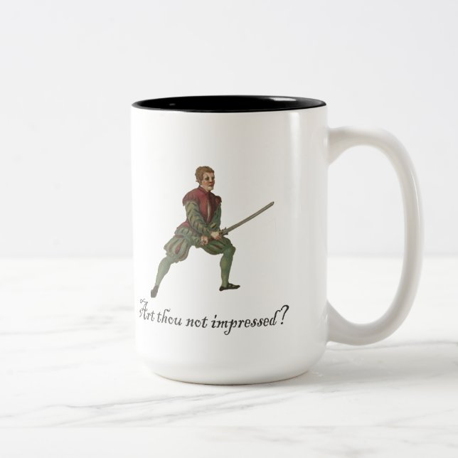 Bist du nicht beeindruckt? Coffee Zweifarbige Tasse (Rechts)