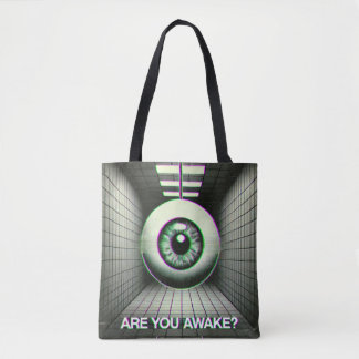 👁️ "Bist du wach?" Weirdcore Tote 👁️