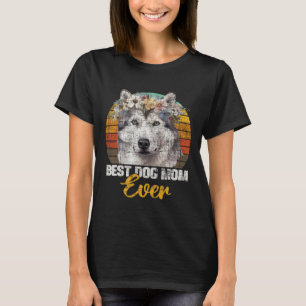 Bisten Hunde Mama Ever Retro Jahrgänge Sibirien Hu T-Shirt