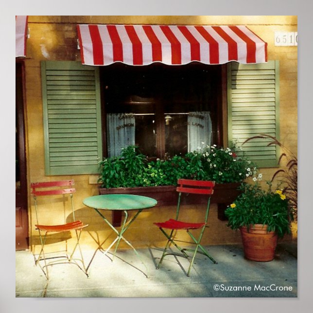 Bistro - Canvas Print Poster (Vorne)