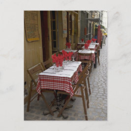 Bistro in Paris Postkarte