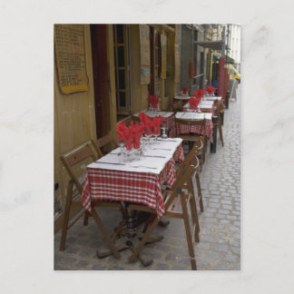 Bistro in Paris Postkarte