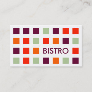 BISTRO (Mod-Quadrate) Visitenkarte