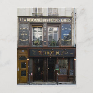 Bistrot Dui ~ Wein Bar ~ Restaurant ~ Paris Frankr Postkarte