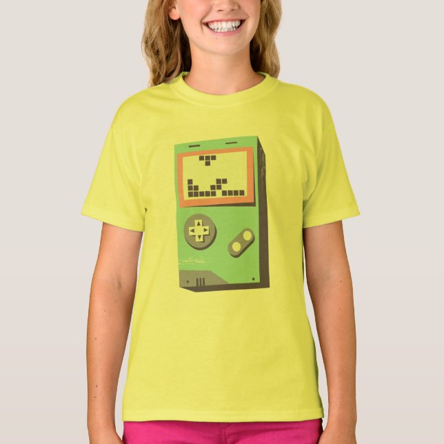 Bit GameBoy Built from Bricks T-Shirt (Vorderseite)
