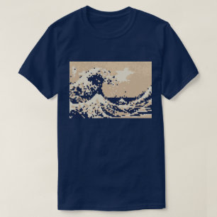 Bit-Pixel-Kunst des Pixel-Tsunami-8 T-Shirt